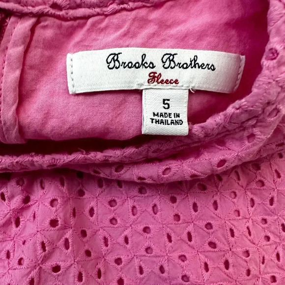 Brooks Brothers | Pink Eyelet Shift Dress (5) 💗 - Picture 6 of 7